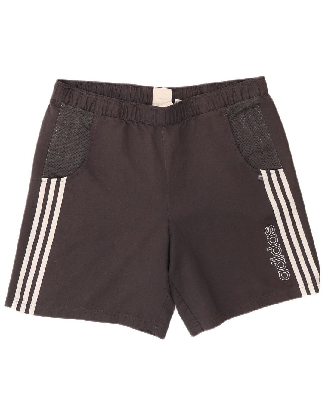 Adidas Herre grafiske sportsshorts store sorte polyester