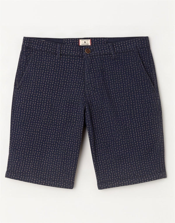 Jack & Jones Mens Chino Shorts Large W36 Navy Blue Floral