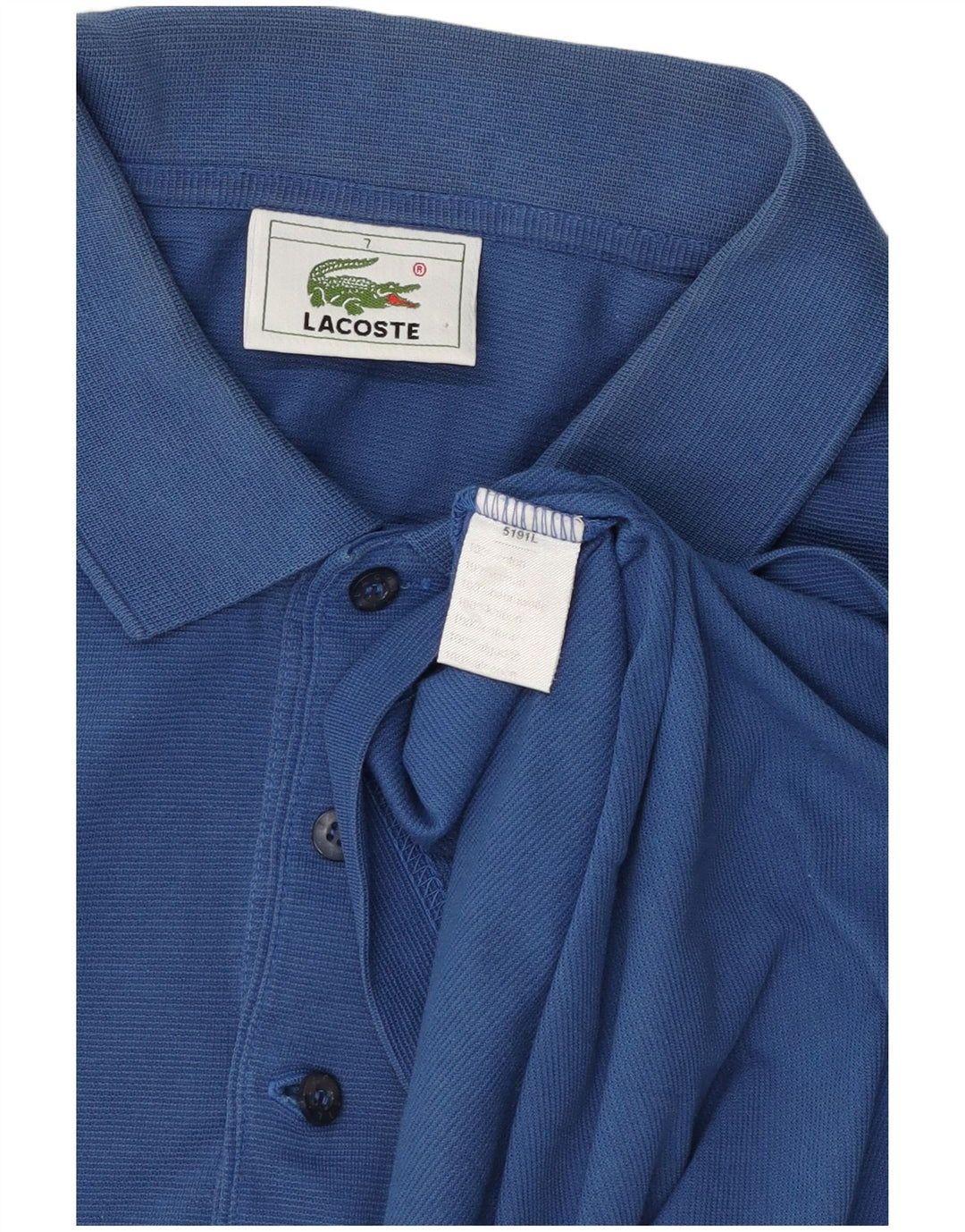 Lacoste Herre Polo Shirt Str. 7 2XL Blå Bomuld