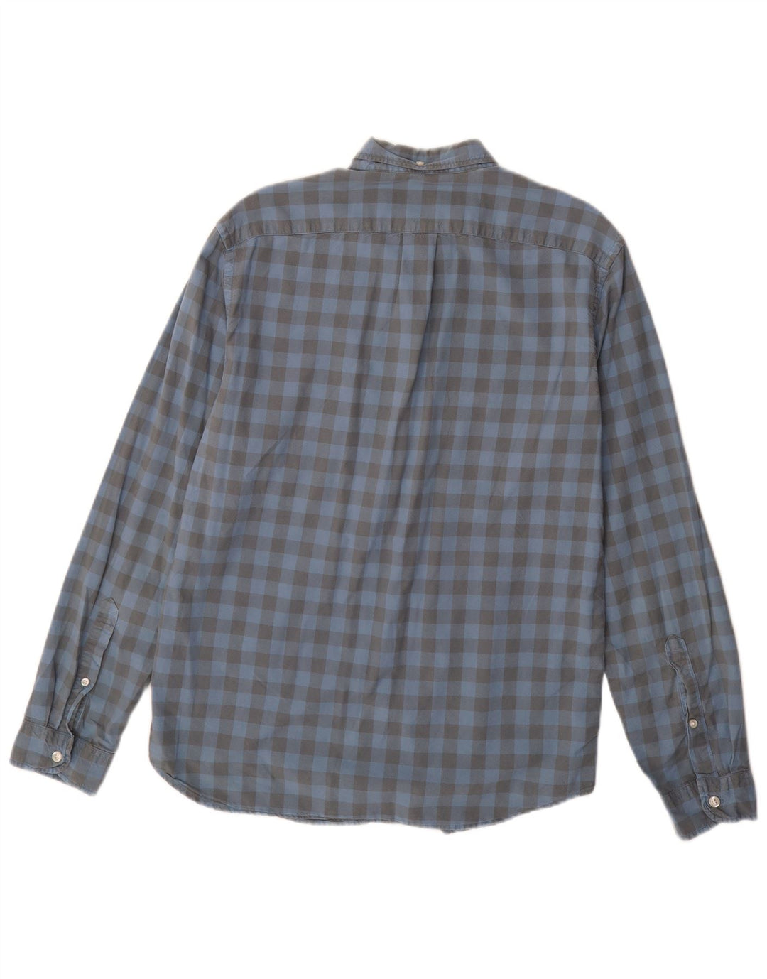 J. CREW Herre Slim Shirt Medium Blue Gingham Cotton