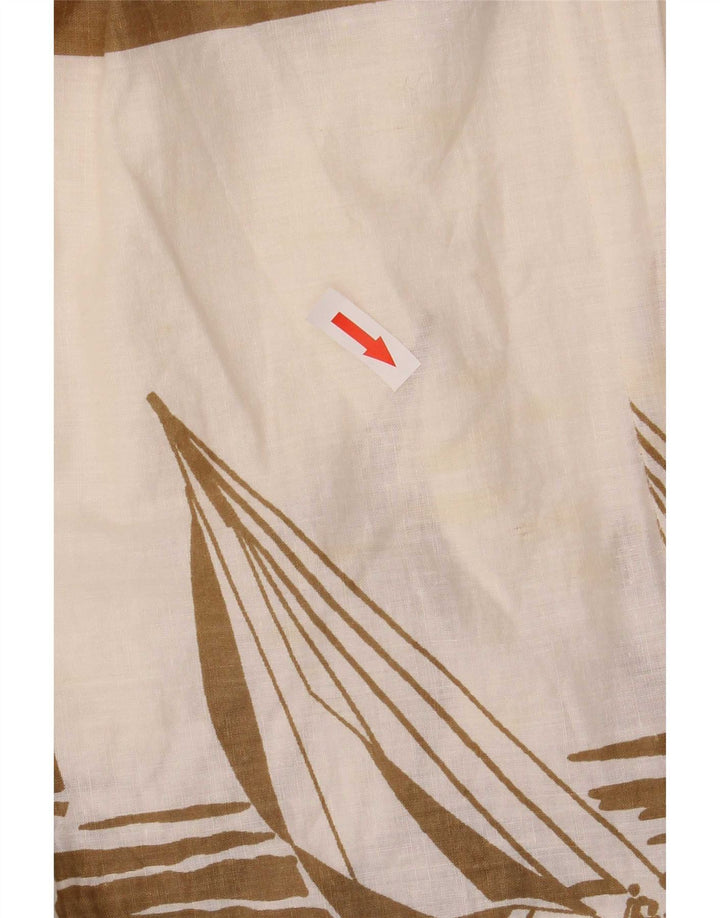 Marc Aurel Dame grafisk gennemsigtig midi nederdel W30 Medium brun stribet