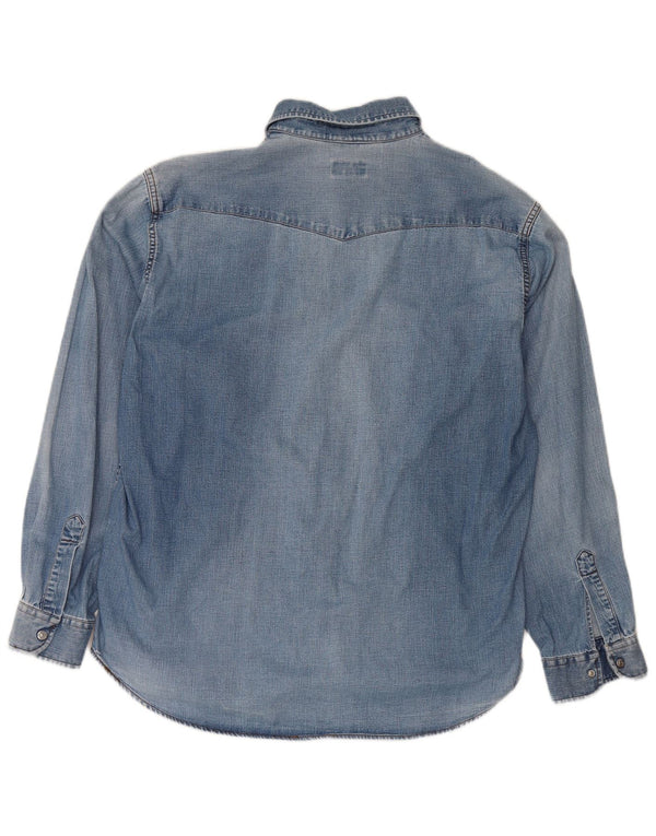 Carrera denimskjorte til mænd XL blå bomuld