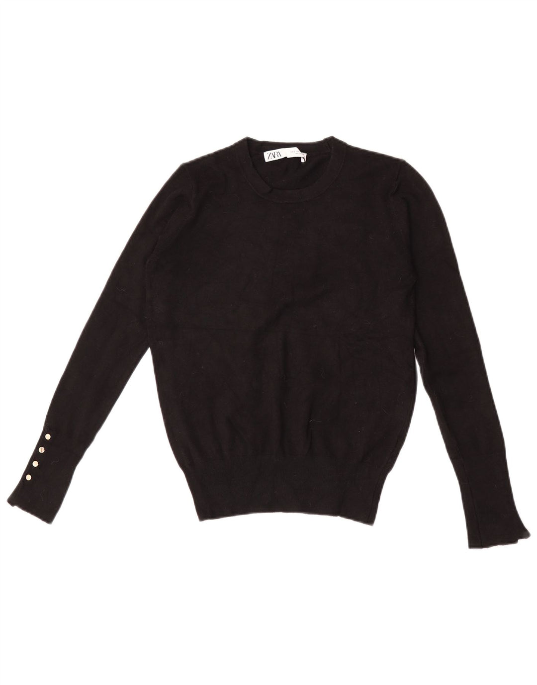 Zara Dame sweater med rund hals DK 10 Lille sort