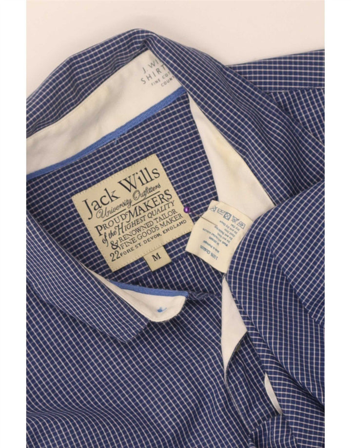 Jack Wills Herreskjorte Medium Blue Gingham Cotton