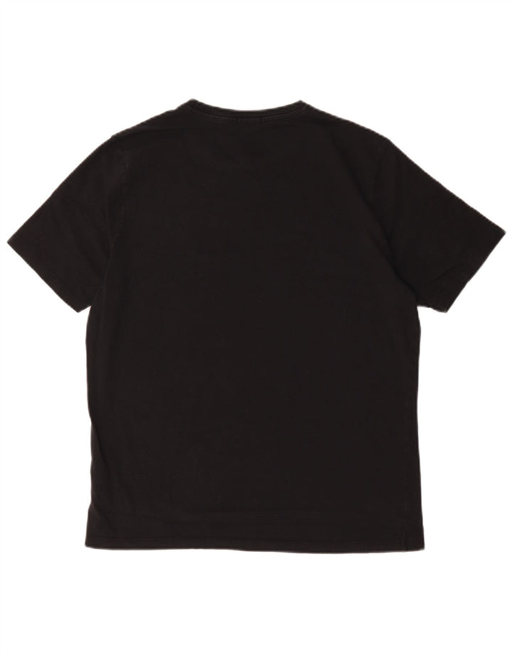 Liu Jo Herre T-Shirt Top Stor Sort Bomuld