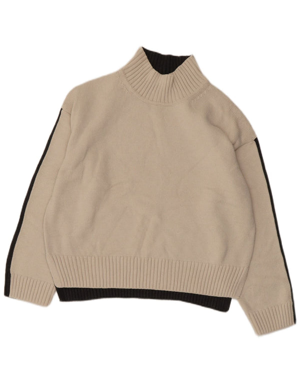 MARKS & SPENCER Dame Turtle Neck sweater UK 14 Medium White