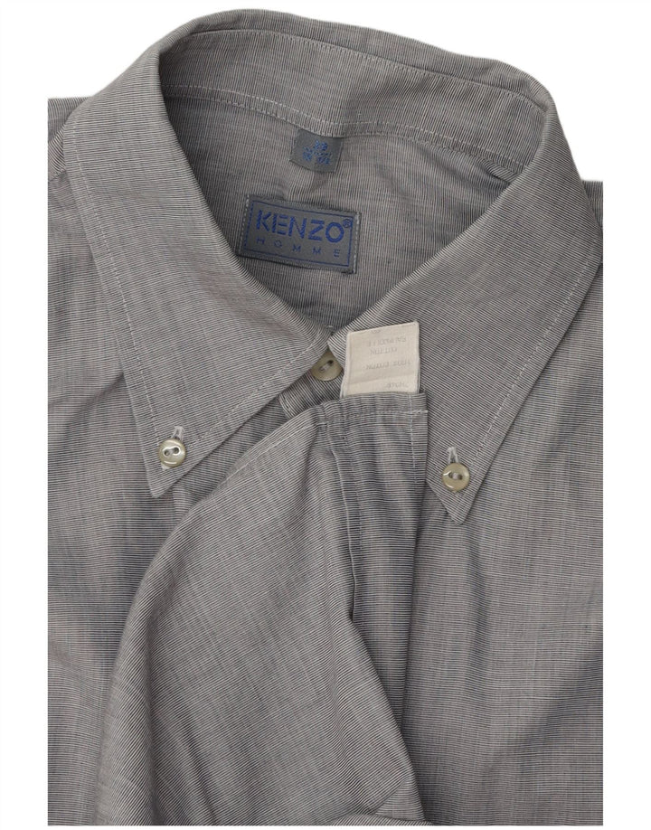 Kenzo Herreskjorte str. 39 15 1/2 Medium Grå Bomuld