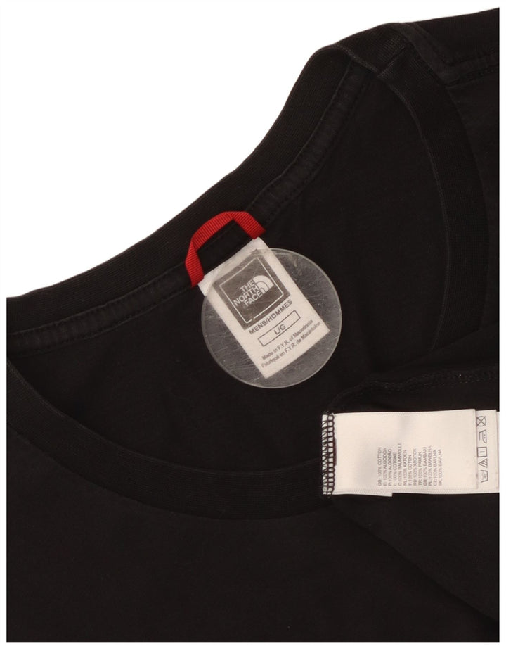 The North Face Herre Grafisk T-Shirt Top Stor Sort Bomuld