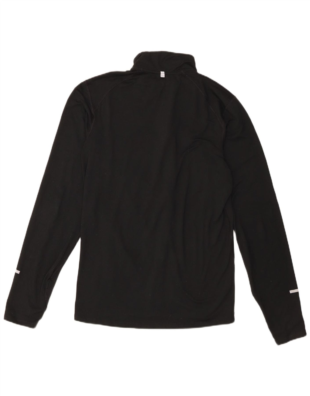 Nike Herre Dri Fit Pullover med lynlås-hals Træningsdragt Top Lille sort polyester