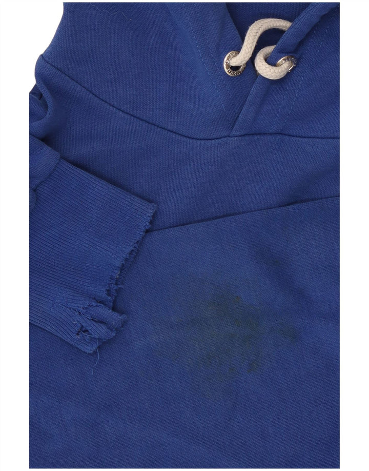 Ellesse Herre Grafisk Hoodie Jumper Medium Blå Bomuld