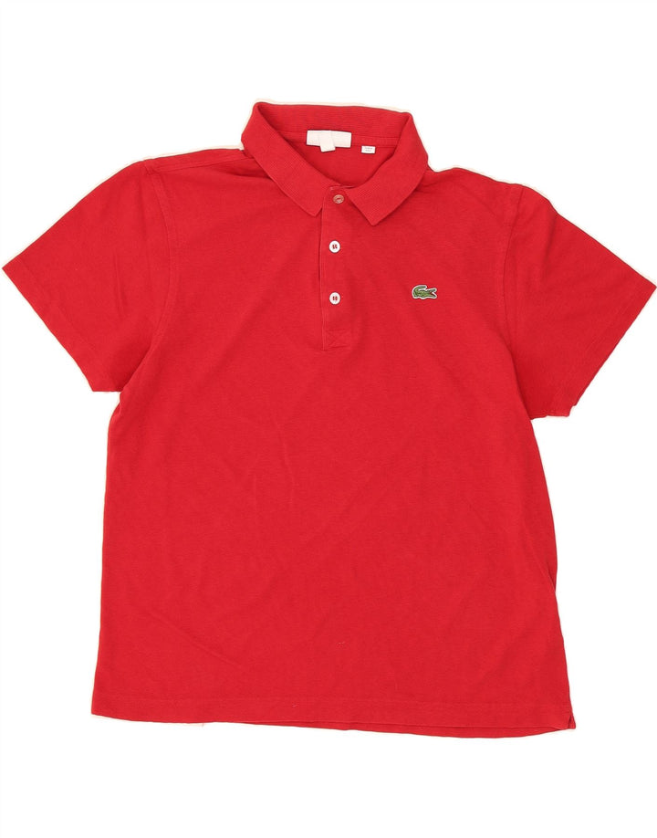 LACOSTE Mens Polo Shirt Size 5 Large Red Cotton Vintage Lacoste and Second-Hand Lacoste from Messina Hembry 