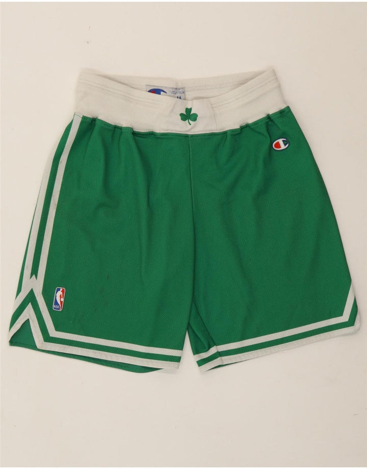 Champion Herre Boston Celtics Sports Shorts Medium Grøn Colourblock