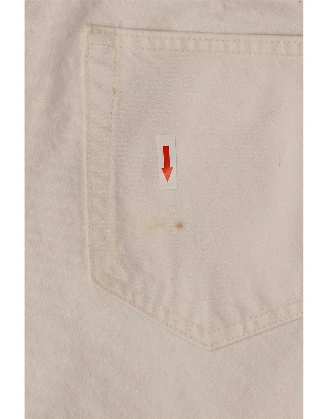 Zara Herre Cropped Slim Jeans EU 42 Large W32 L26 Hvid