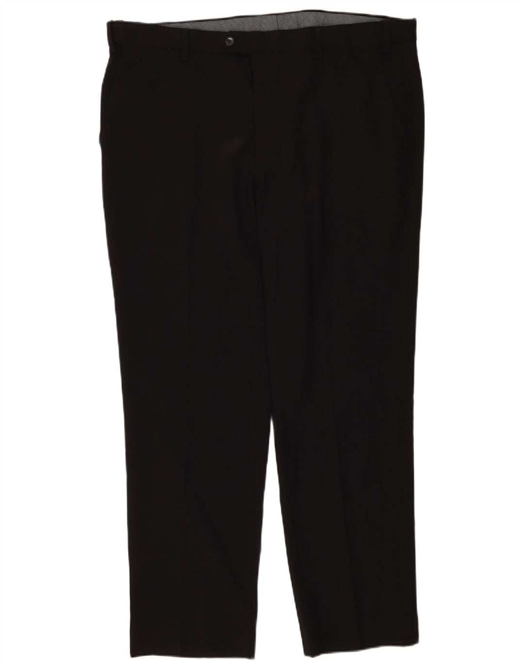 Marks & Spencer Herre Regular Suit Bukser W40 L31 Sort Polyester