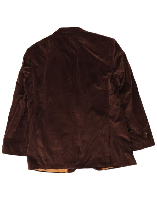 Barbour Herre 2-knaps fløjlsblazerjakke IT 56 3XL brun bomuld