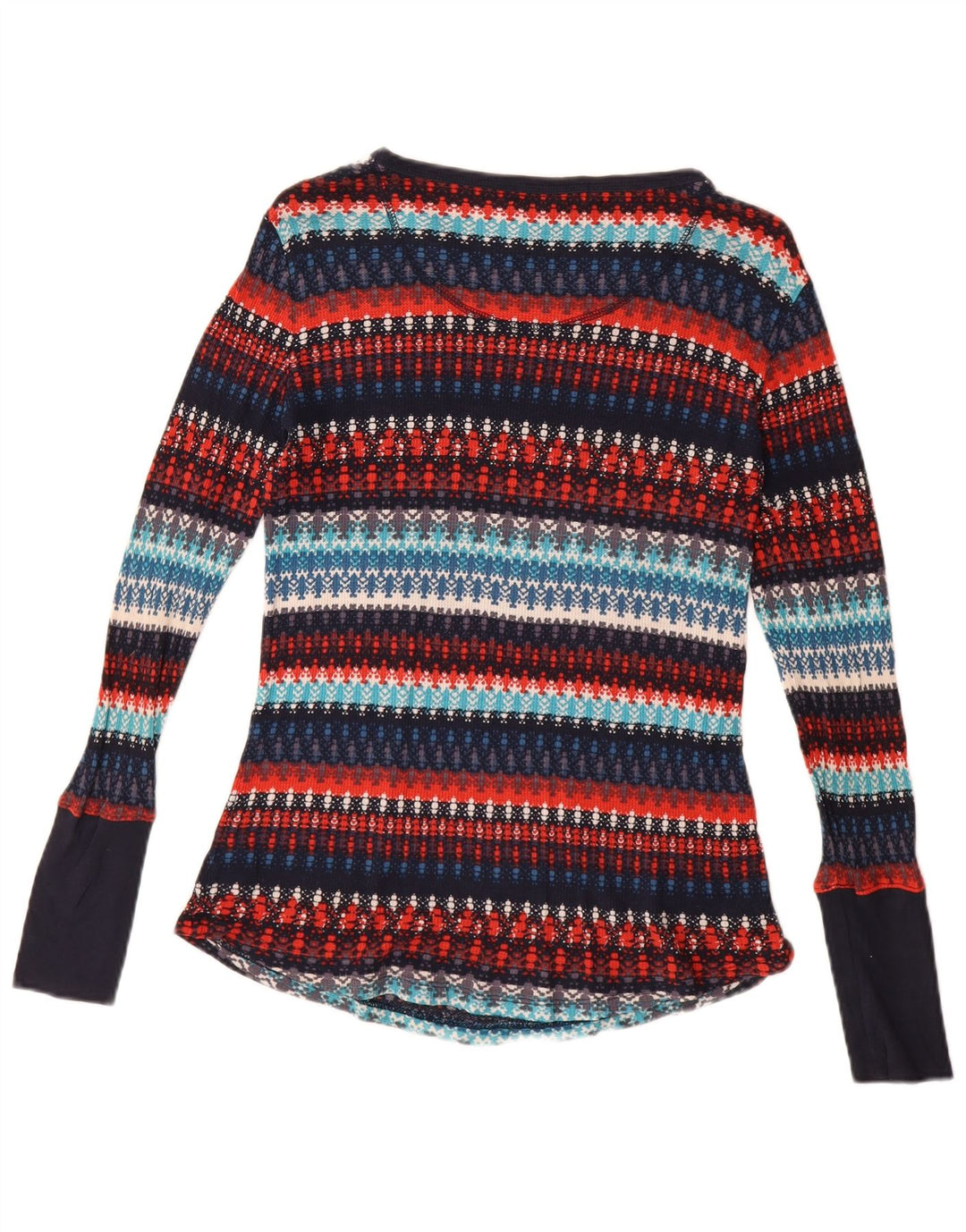 ORVIS Dame Boat Neck Jumper Sweater UK 14 Stor Flerfarvet Stribet