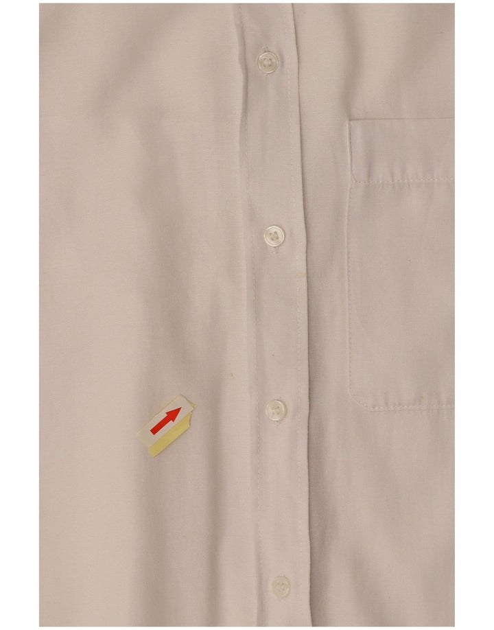 ZARA Oversized skjorte til kvinder UK 10 Lille hvid bomuld