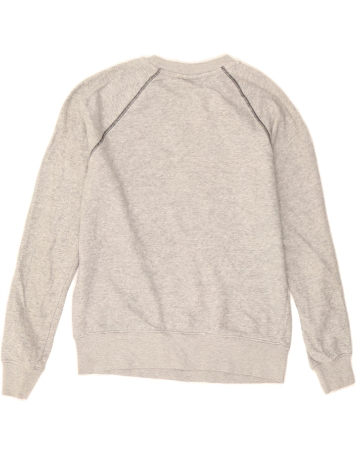 FILA Womens Oversized Sweatshirt Jumper UK 10 Small Grey Cotton Vintage Fila and Second-Hand Fila from Messina Hembry 