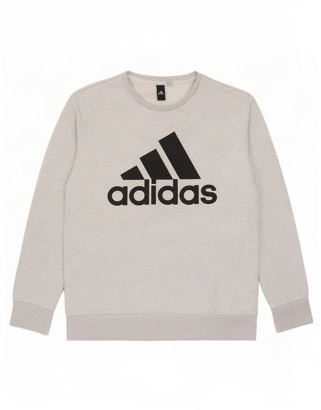 Adidas Herre grafisk sweatshirt Jumper Medium Grey Flecked