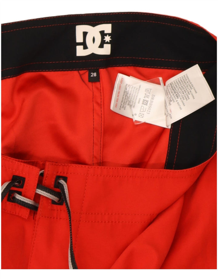DC Boys svømmeshorts 13-14 år rød polyester
