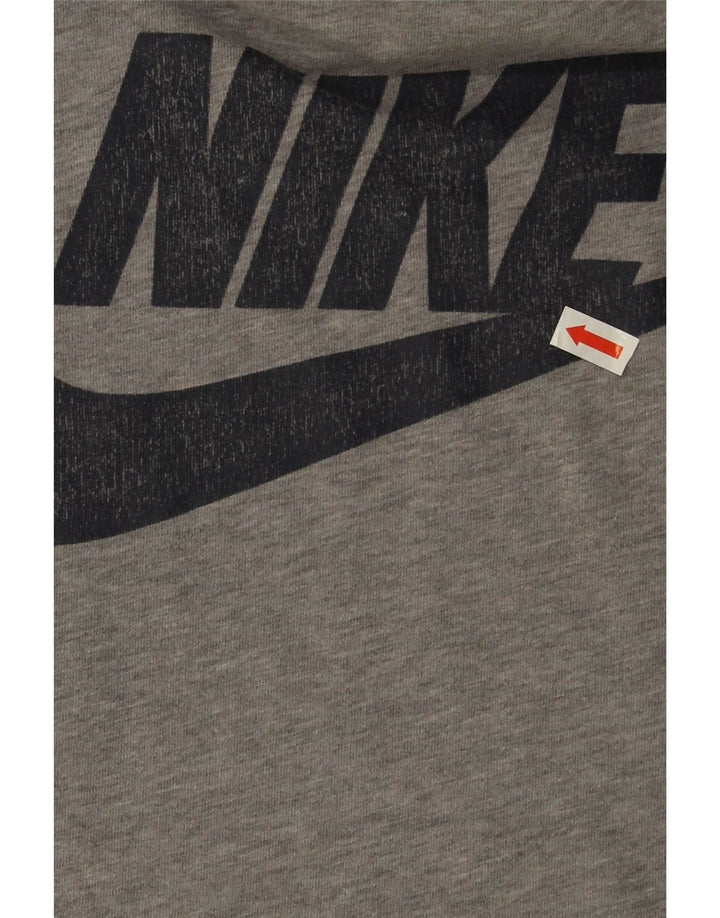 Nike Herre Athletic Cut Grafisk T-Shirt Top Stor Grå Flecked