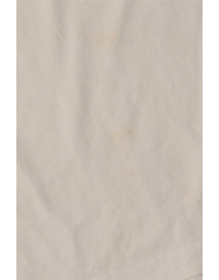 Adidas Grafisk T-shirt top til mænd Medium hvid bomuld
