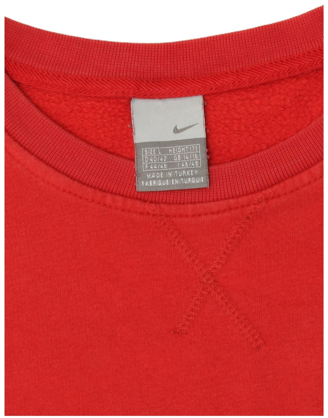 Nike Dame Sweatshirt Jumper UK 14/16 Large Red