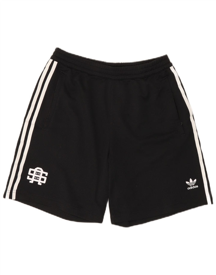 Adidas grafiske sportsshorts til mænd mellem sort polyester