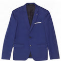 Zara Herre 2-knaps blazerjakke EU 52 Large Blue