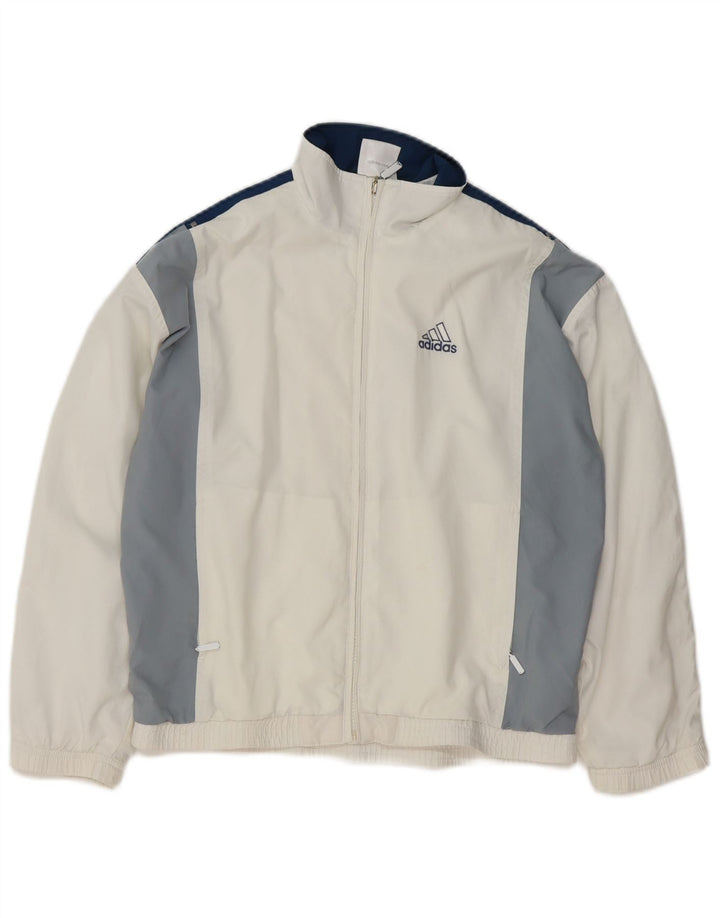 Adidas Træningsdragt Topjakke til drenge 11-12 år Hvid Colourblock Polyester