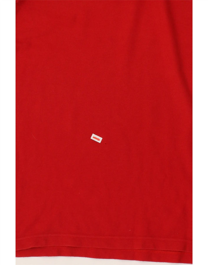FILA Mens Polo Shirt Medium Red Cotton Vintage Fila and Second-Hand Fila from Messina Hembry 