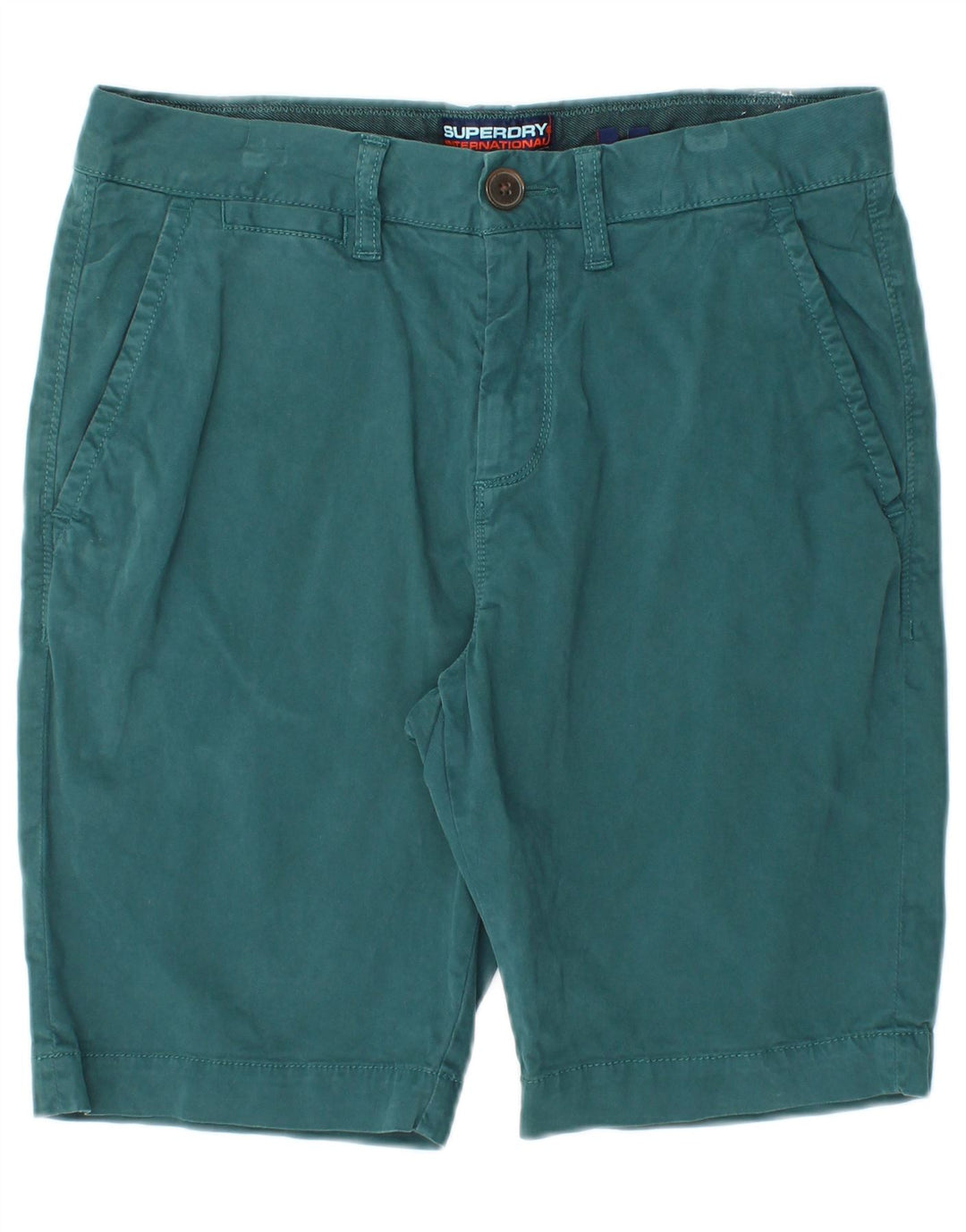 Superdry Chino Shorts til mænd W30 mellemblå bomuld