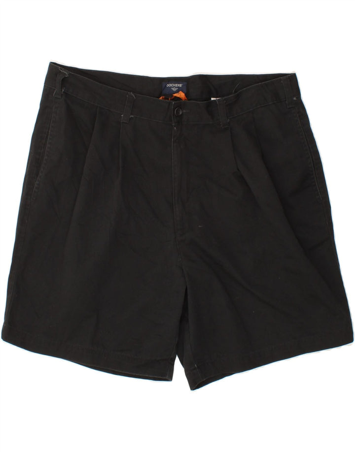 DOCKERS Mens Pegged Chino Shorts W36 Large Black Cotton Vintage Dockers and Second-Hand Dockers from Messina Hembry 