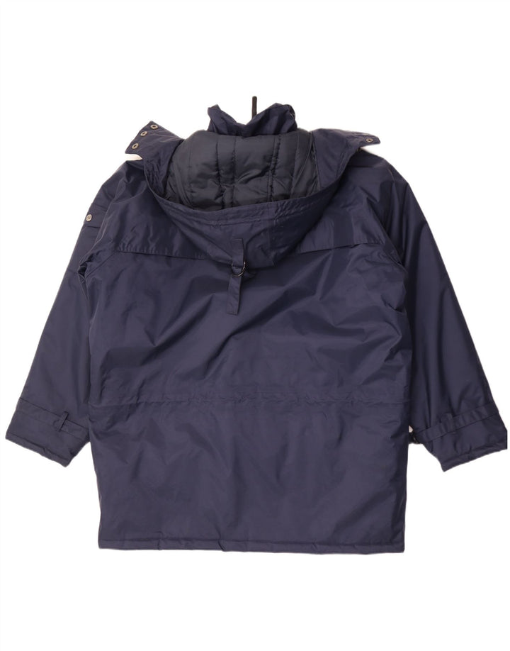 Helly Hansen Herre Hætte Oversized Polstret Frakke UK 36 Small Navy Blue