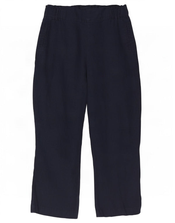 Marks & Spencer Dame Casual Bukser UK 16 Large W34 L30 Navy Blue