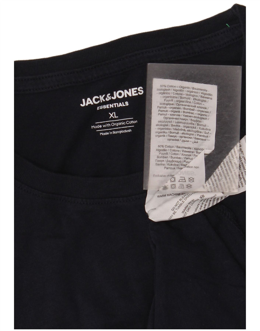 Jack & Jones herre T-shirt top XL marineblå bomuld