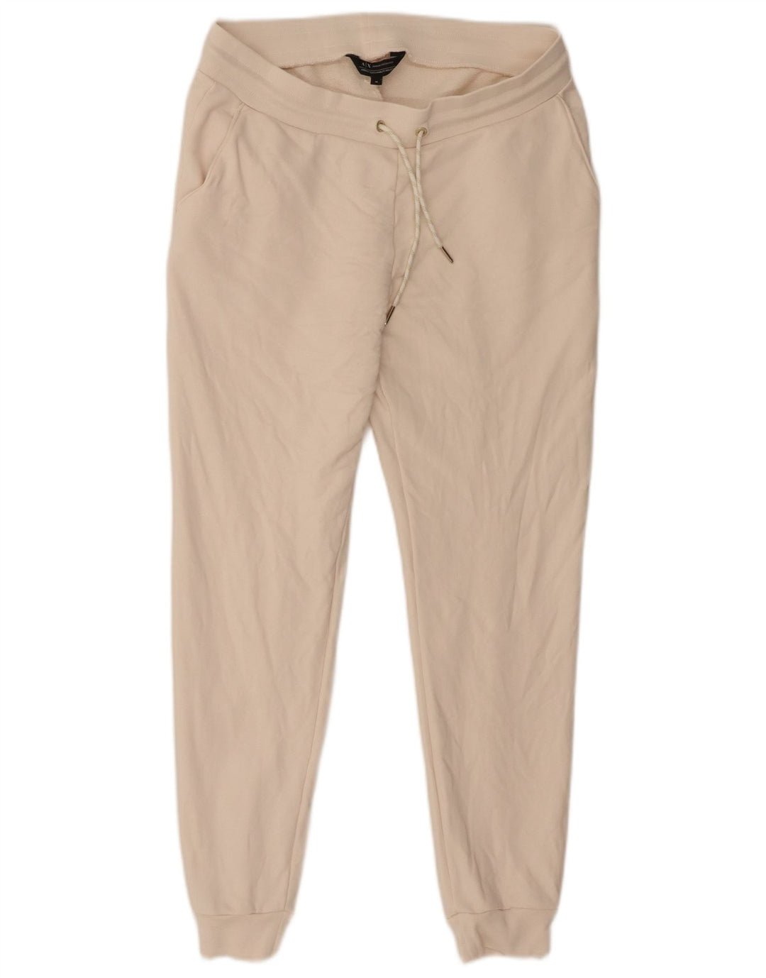 ARMANI EXCHANGE Womens Tracksuit Trousers Joggers UK 14 Medium  Off White