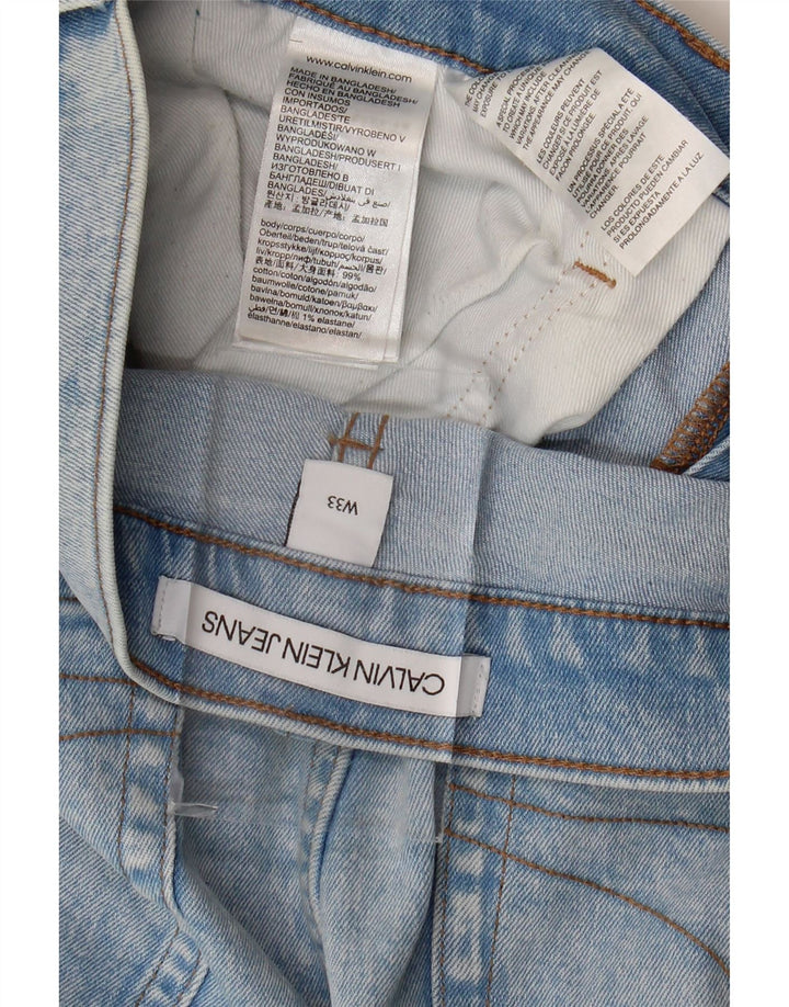 Calvin Klein Herre Denim Shorts W33 Medium Blue Bomuld