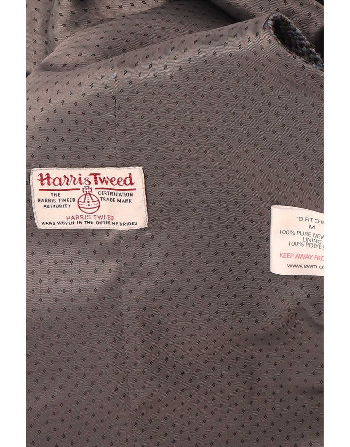 Harris Tweed herrevest mellemgrå ternet New Wool Classic