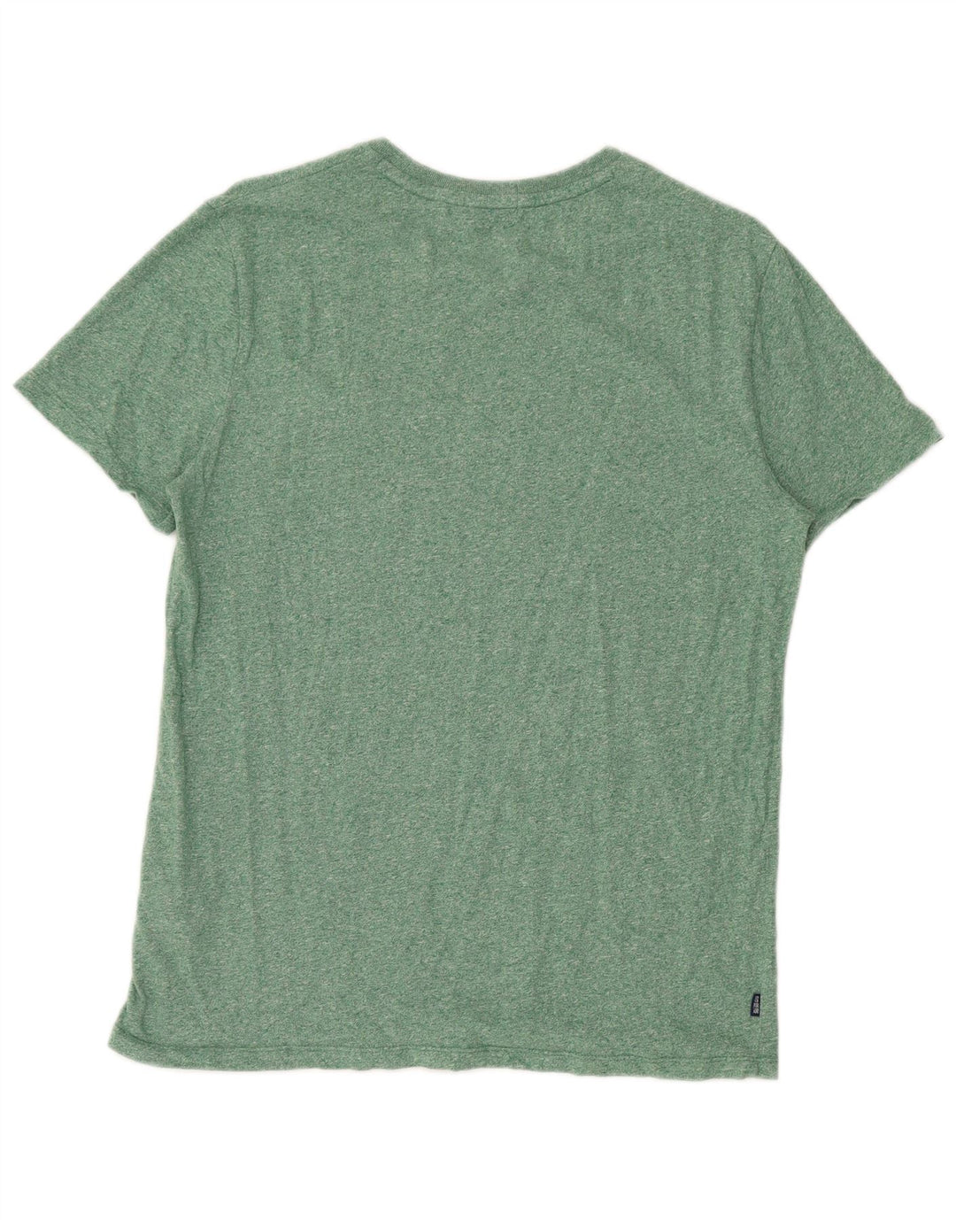 Superdry T-shirt top til mænd, stor grøn flækket bomuld