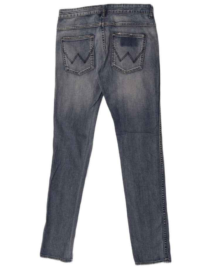 Wrangler skinny jeans til kvinder W30 L32 blå bomuld