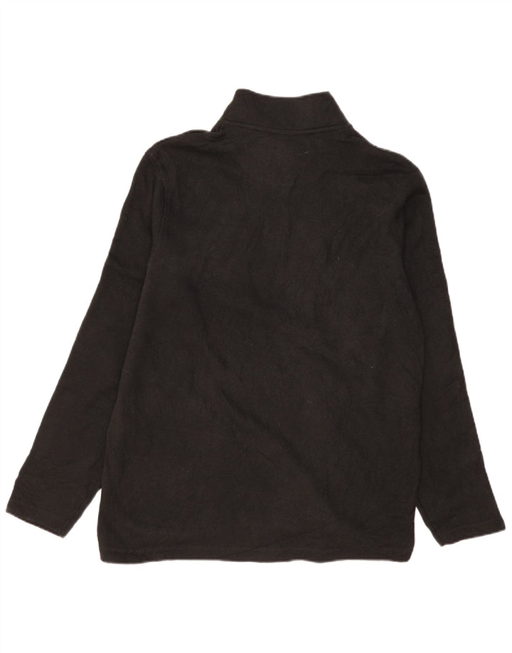 Wrangler herre lynlås hals fleece jumper stor sort polyester