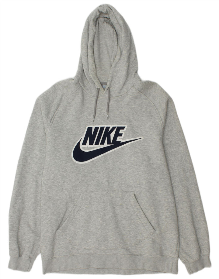 Nike grafisk hættetrøje til mænd, stor grå bomuld