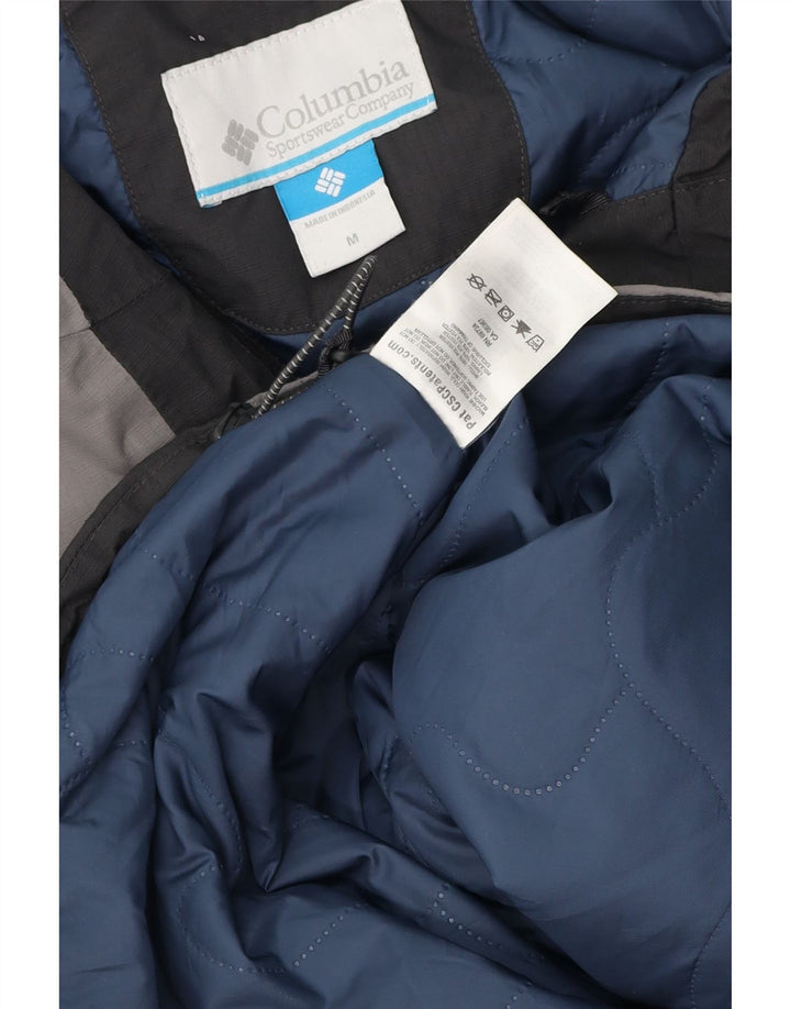 Columbia Windbreaker-jakke med hætte til mænd UK 38 Medium Grey Colourblock