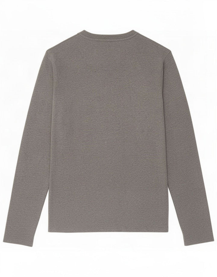Jack Wills Herre Top Langærmet Små Grå Flecked Bomuld