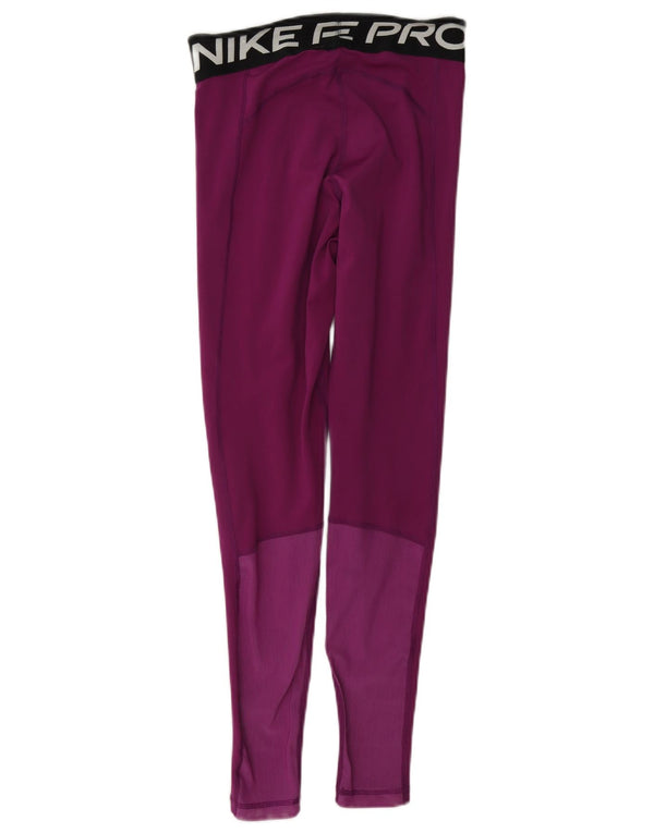 Nike Graphic Leggings til kvinder UK 8 Small Purple Colourblock
