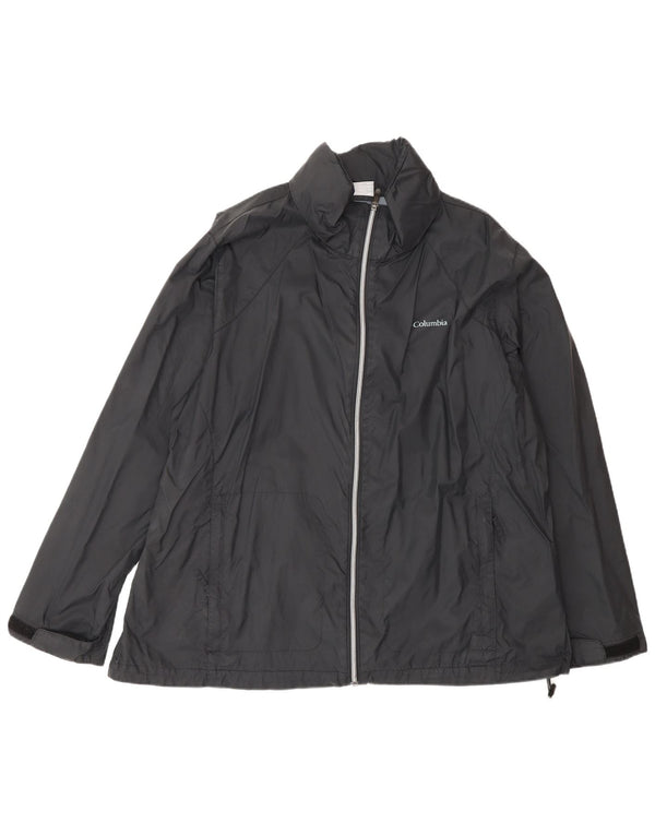 Columbia Regnjakke til mænd UK 44 2XL Sort Nylon Sports
