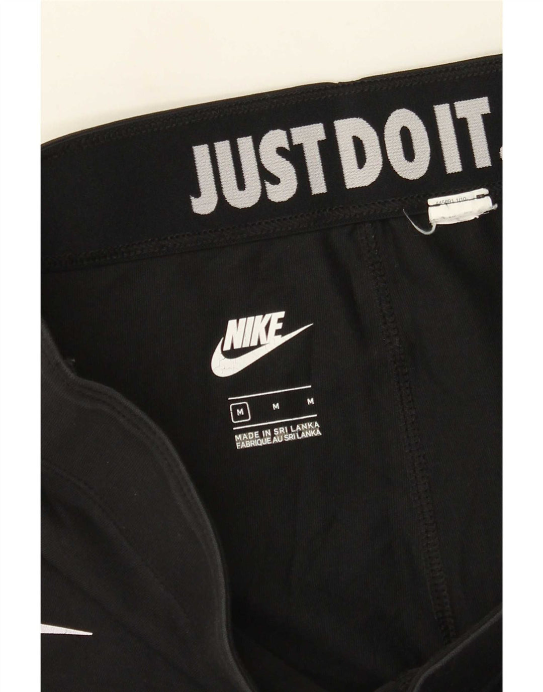 Nike Dame Grafiske Leggings UK 12 Medium Sort
