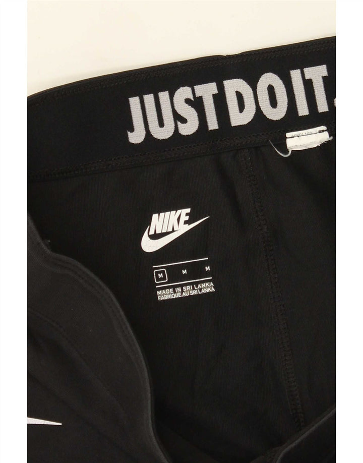 Nike Dame Grafiske Leggings UK 12 Medium Sort