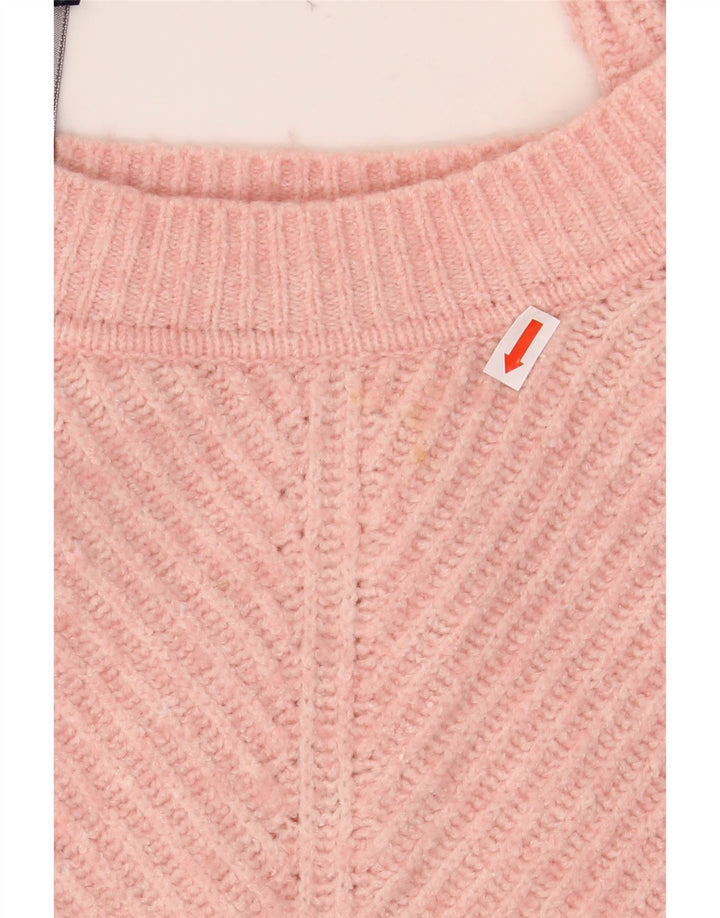 FRANSK FORBINDELSE Dame Boat Neck Jumper Sweater UK 16 Large Pink